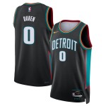 Maillot NBA Detroit Pistons Jalen Duren Nike 2025-26 City Edition Noir Swingman - Homme